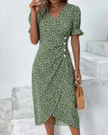Giselle - Floral V-Neck Dress