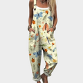 Abigail - Tropical Print Jumpsuit