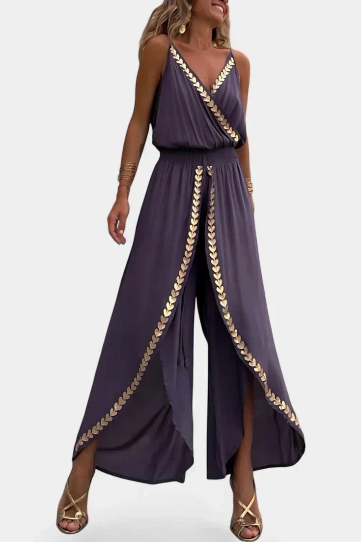 Lorena - Mono Dress with Golden Details