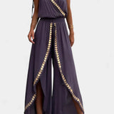 Lorena - Mono Dress with Golden Details