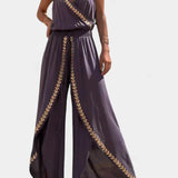 Lorena - Mono Dress with Golden Details