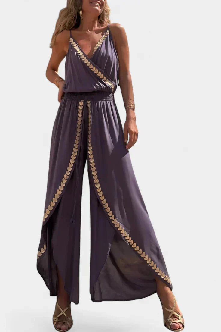 Lorena - Mono Dress with Golden Details