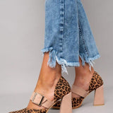 Barbara | Bold Leopard Print Block Heels