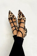 Ava - Animal Print Flats with Delicate Straps