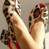 Ruth | Leopard Print Slingback Heels