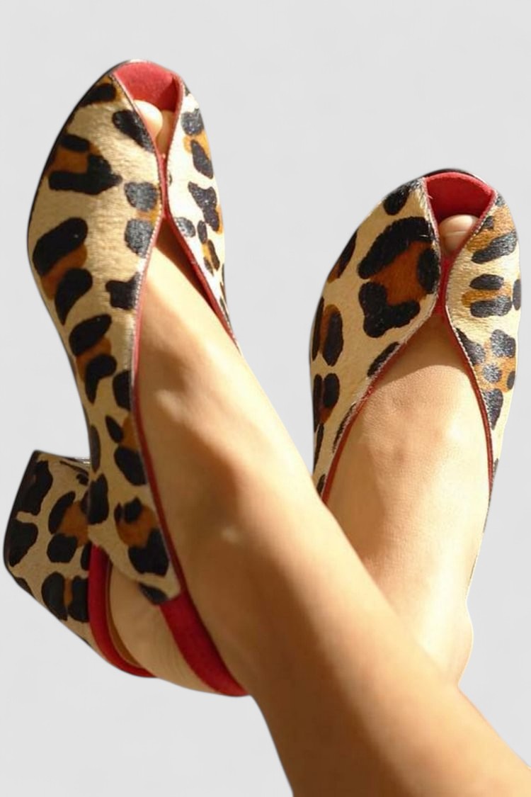Brielle - Leopard Print Sandals