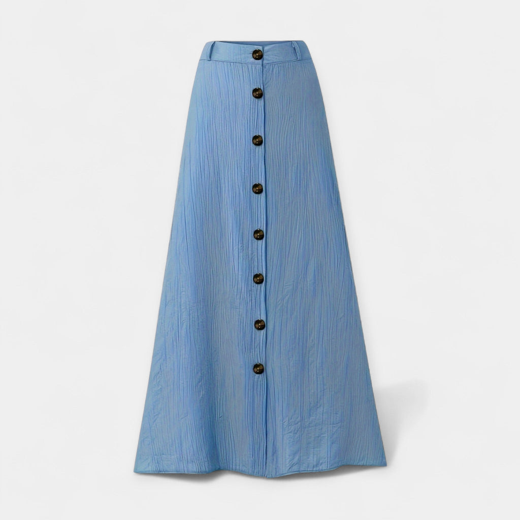 Long Semi-Sheer Skirt with Slit