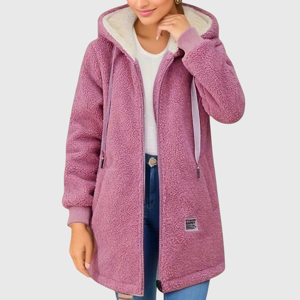 Caitlin - Stylish Polar Fleece Coat