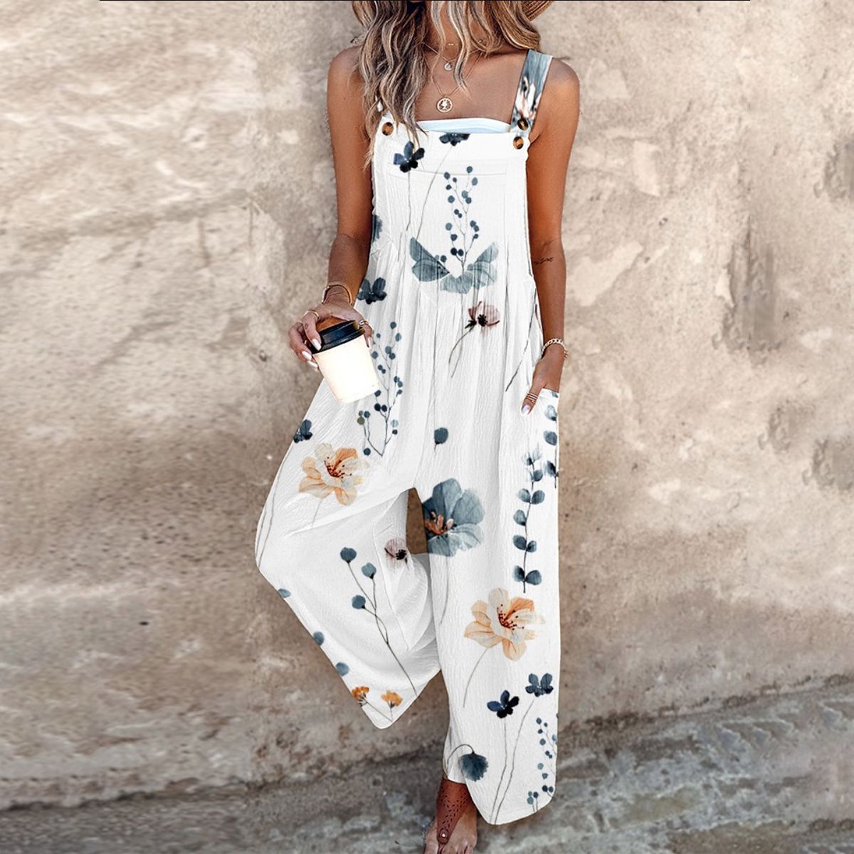 Olivia - Comfort Fit Printed Jumpsuit