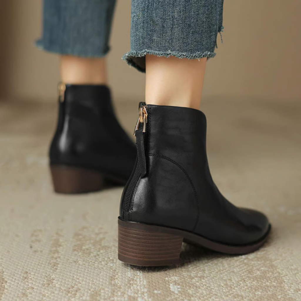 Chloe - Luxury Low-Heel Ankle Boots
