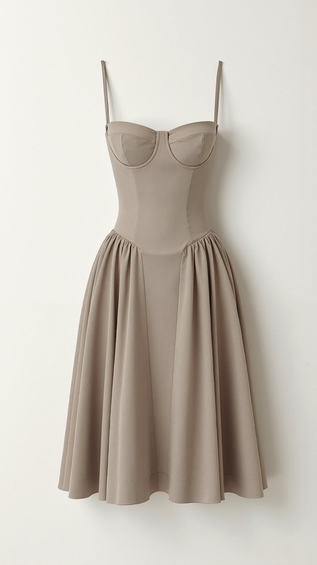 Kelsey - Structured Corset Midi Dress