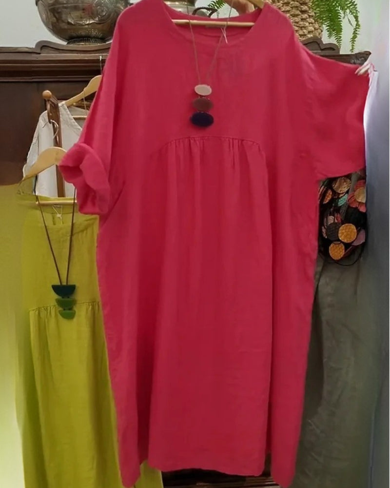 MANDIRA | Cotton and Linen Dress