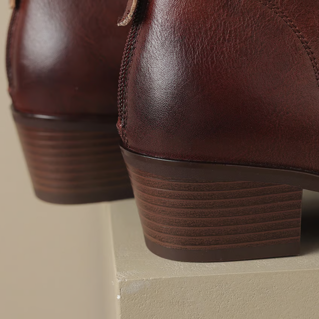 Chloe - Luxury Low-Heel Ankle Boots