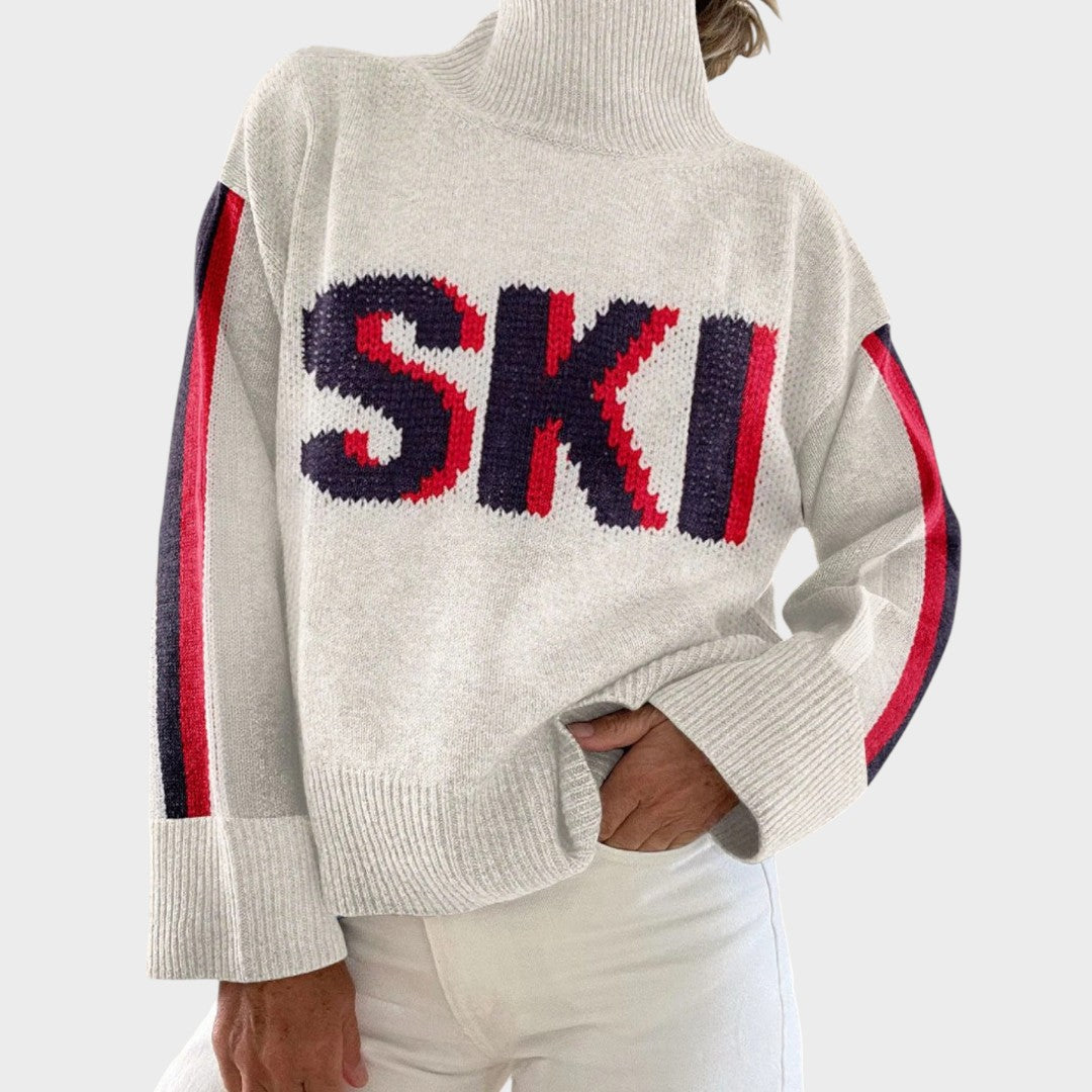 Abby - Artistic Knit Turtleneck Sweater