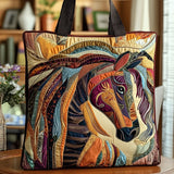 Mosaic - Tote Bag with Mosaic Horse Design