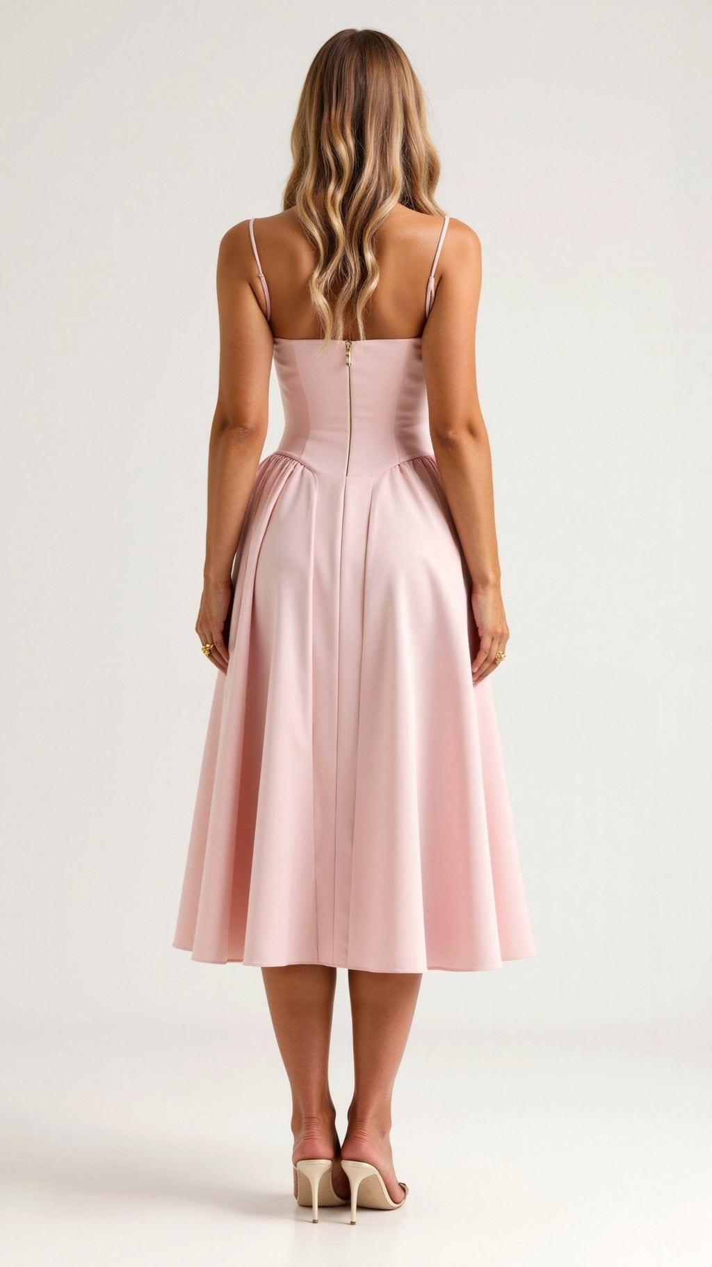 Kelsey - Structured Corset Midi Dress