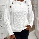 Poppy - Button Knit Sweater