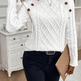 Poppy - Button Knit Sweater
