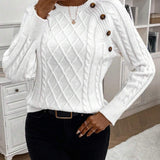 Poppy - Button Knit Sweater
