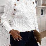 Poppy - Button Knit Sweater