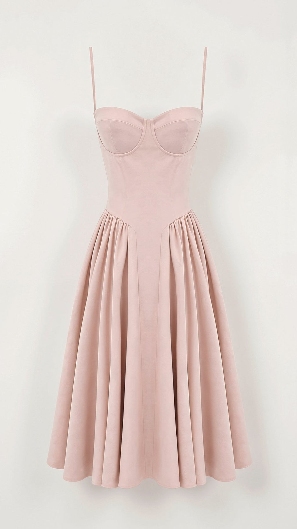 Kelsey - Structured Corset Midi Dress