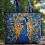 Peacock - Padded bag with peacock pattern