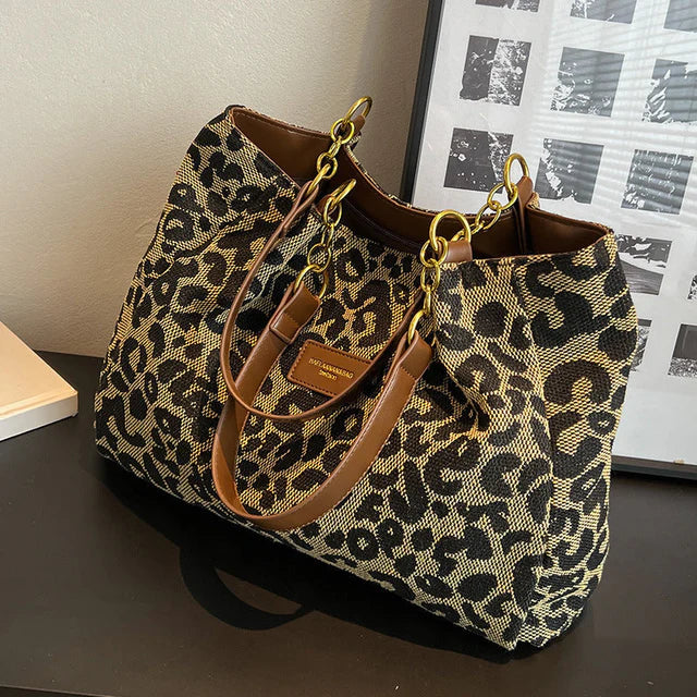 Chloe - Leopard Print Tote