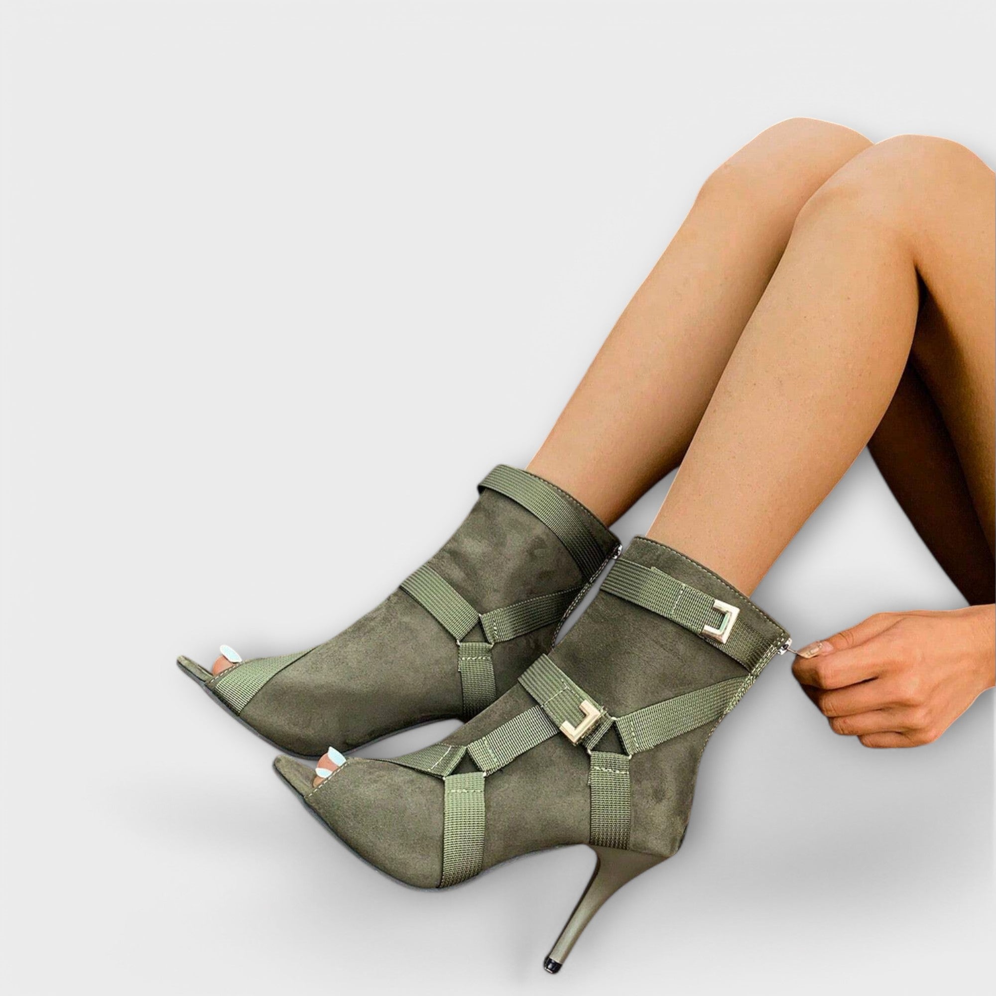 Luisa - Elegant Open-Toe Heeled Sandals