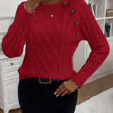 Poppy - Button Knit Sweater