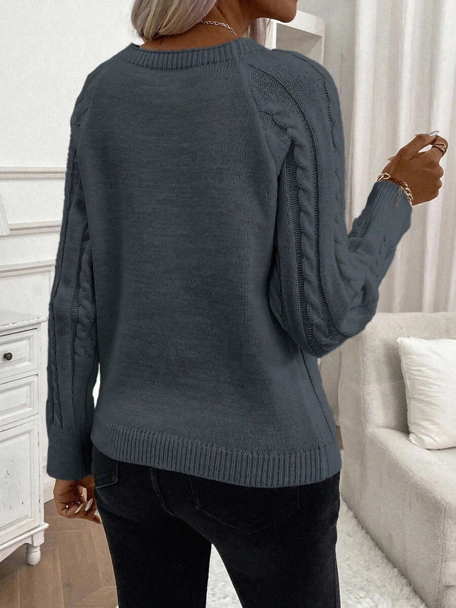 Poppy - Button Knit Sweater