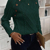 Poppy - Button Knit Sweater