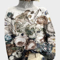 Crystal - Artistic Knit Turtleneck Sweater