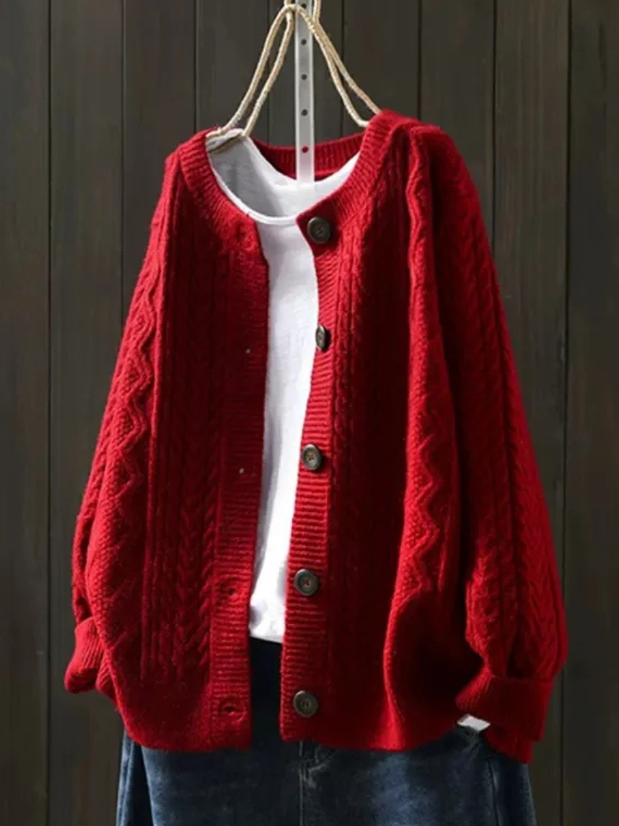 Madison - Cable Knit Cardigan