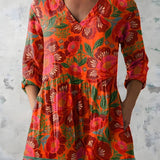 Priscilla | Long Blouse with V-Neck