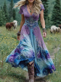 Serena - Short Maxi Floral Dress