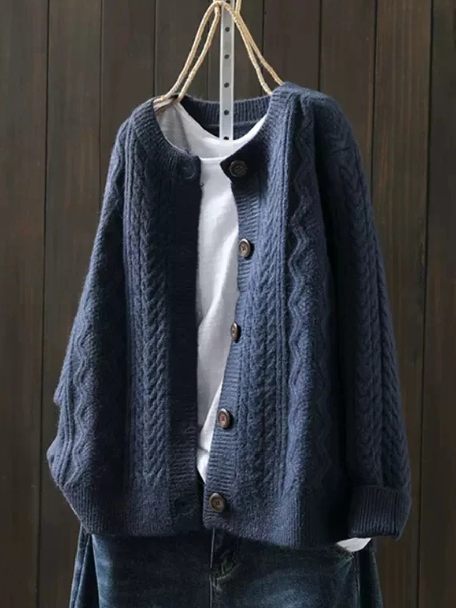 Madison - Cable Knit Cardigan