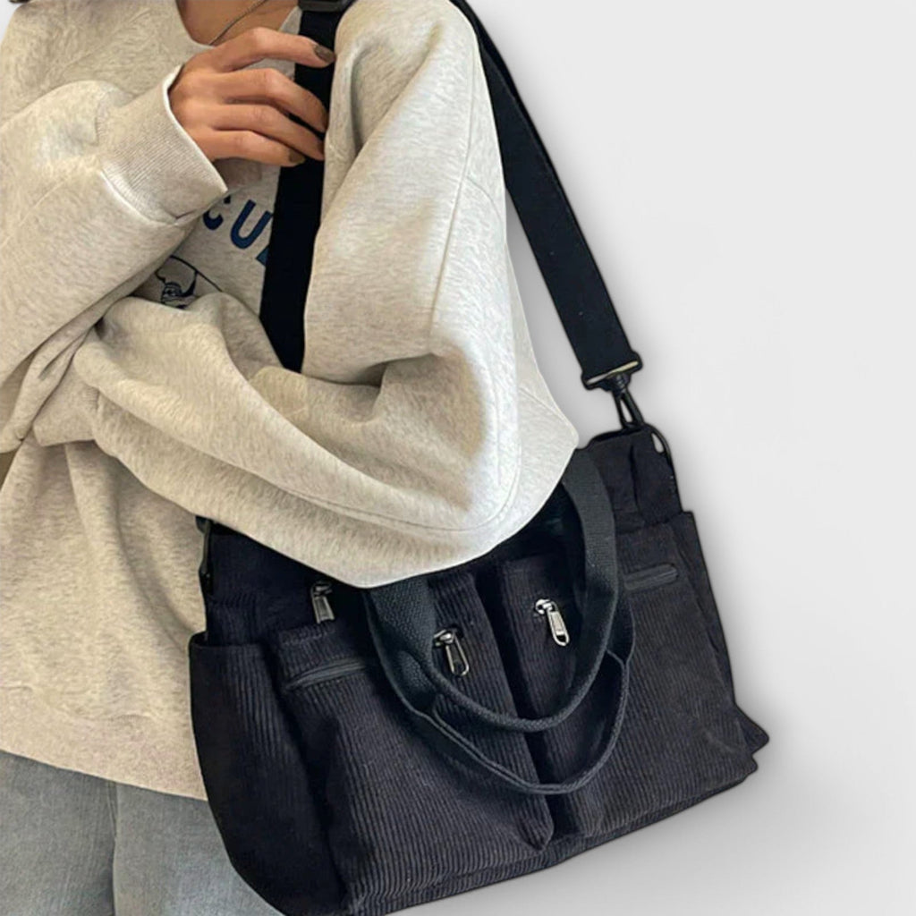 Imogen - Multi-Pocket Corduroy Bag