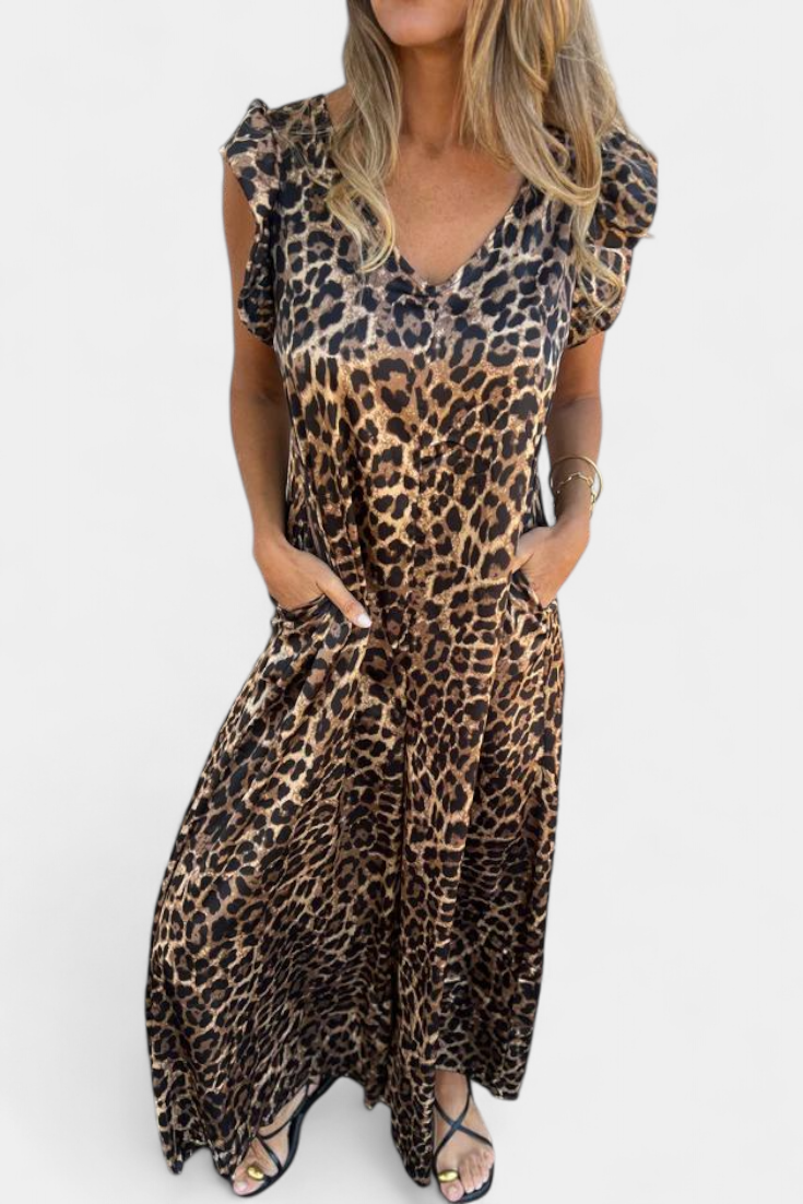 Isela | Leopard Print Jumpsuit