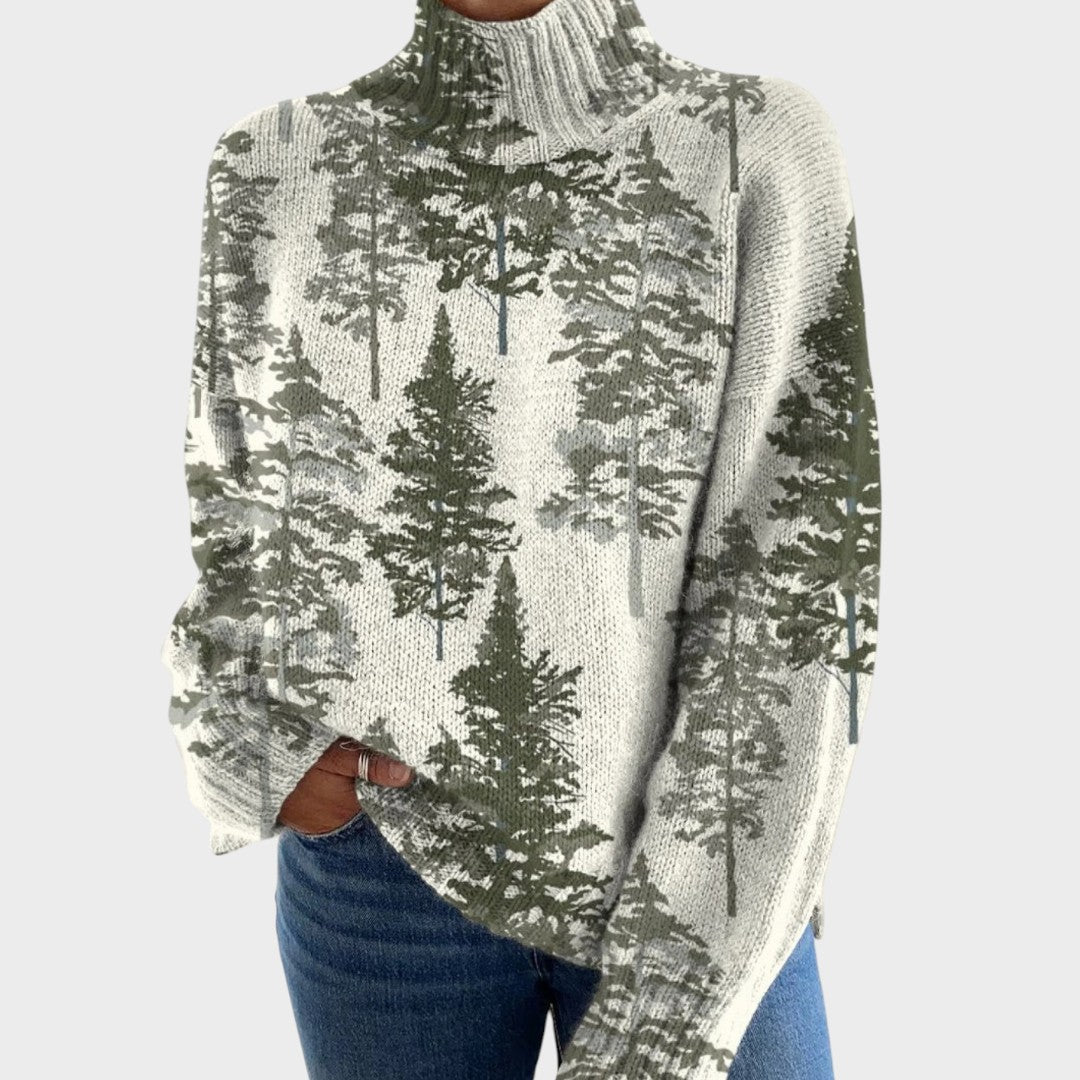 Sophie - Artistic Knit Turtleneck Sweater
