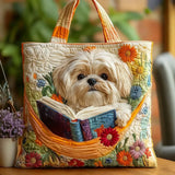 Debbie - Padded bag with shih tzu pattern