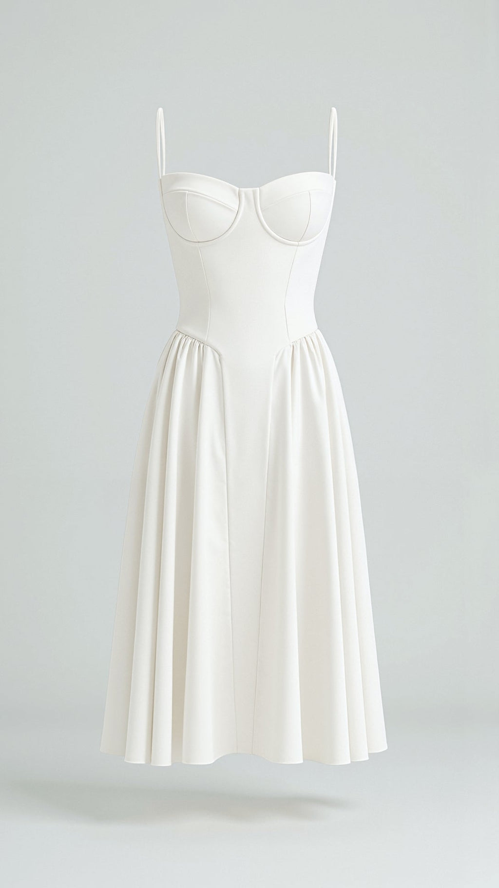 Kelsey - Structured Corset Midi Dress