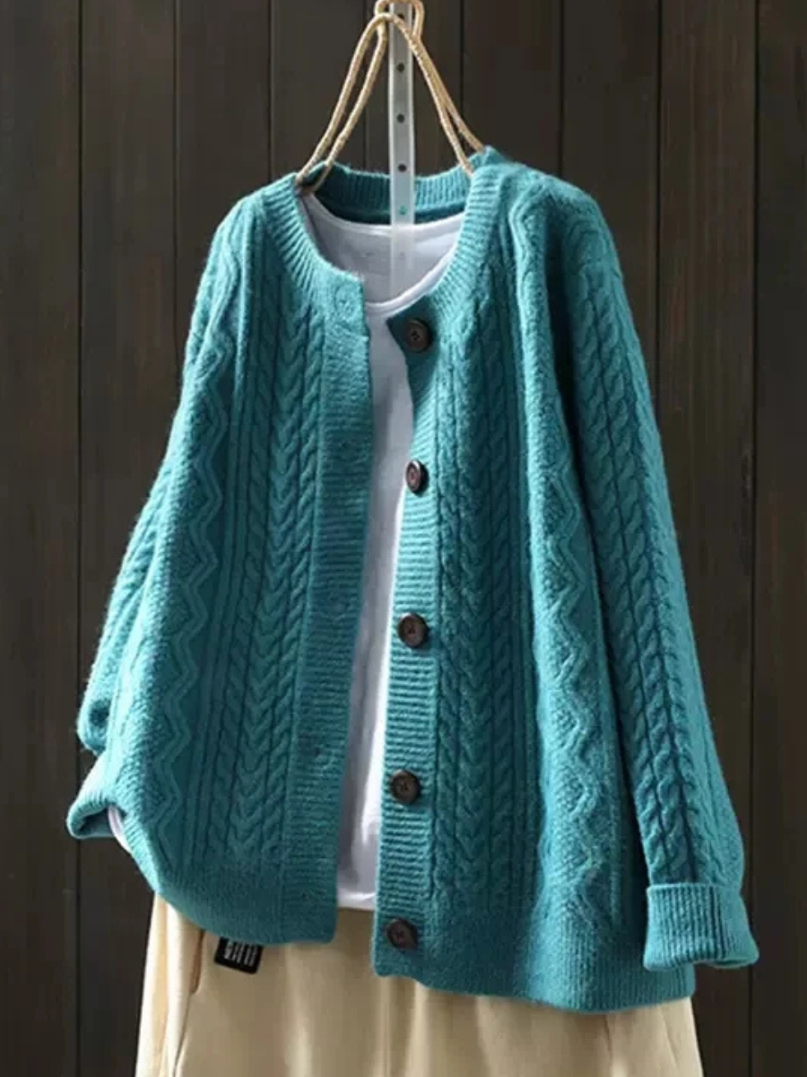 Madison - Cable Knit Cardigan