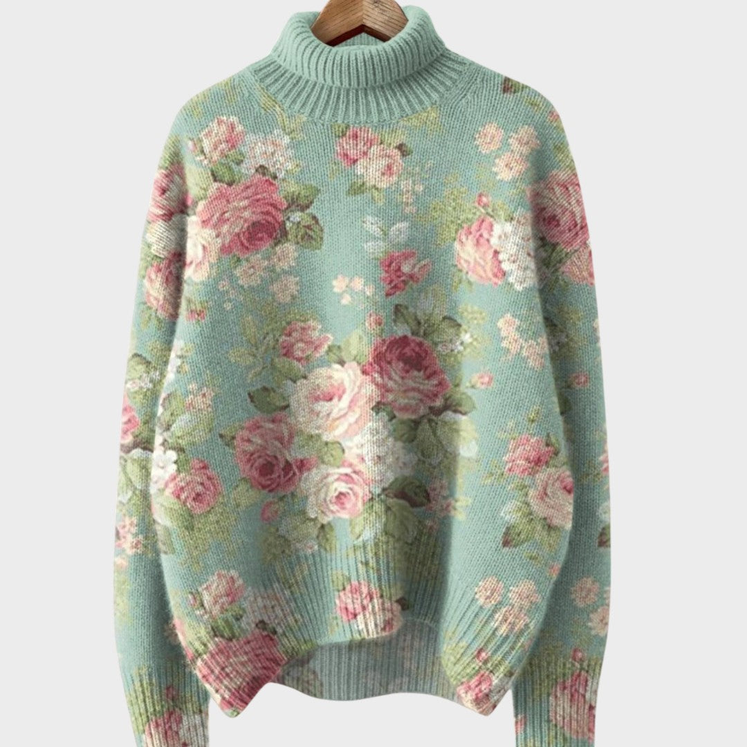 Kristen - Artistic Knit Turtleneck Sweater