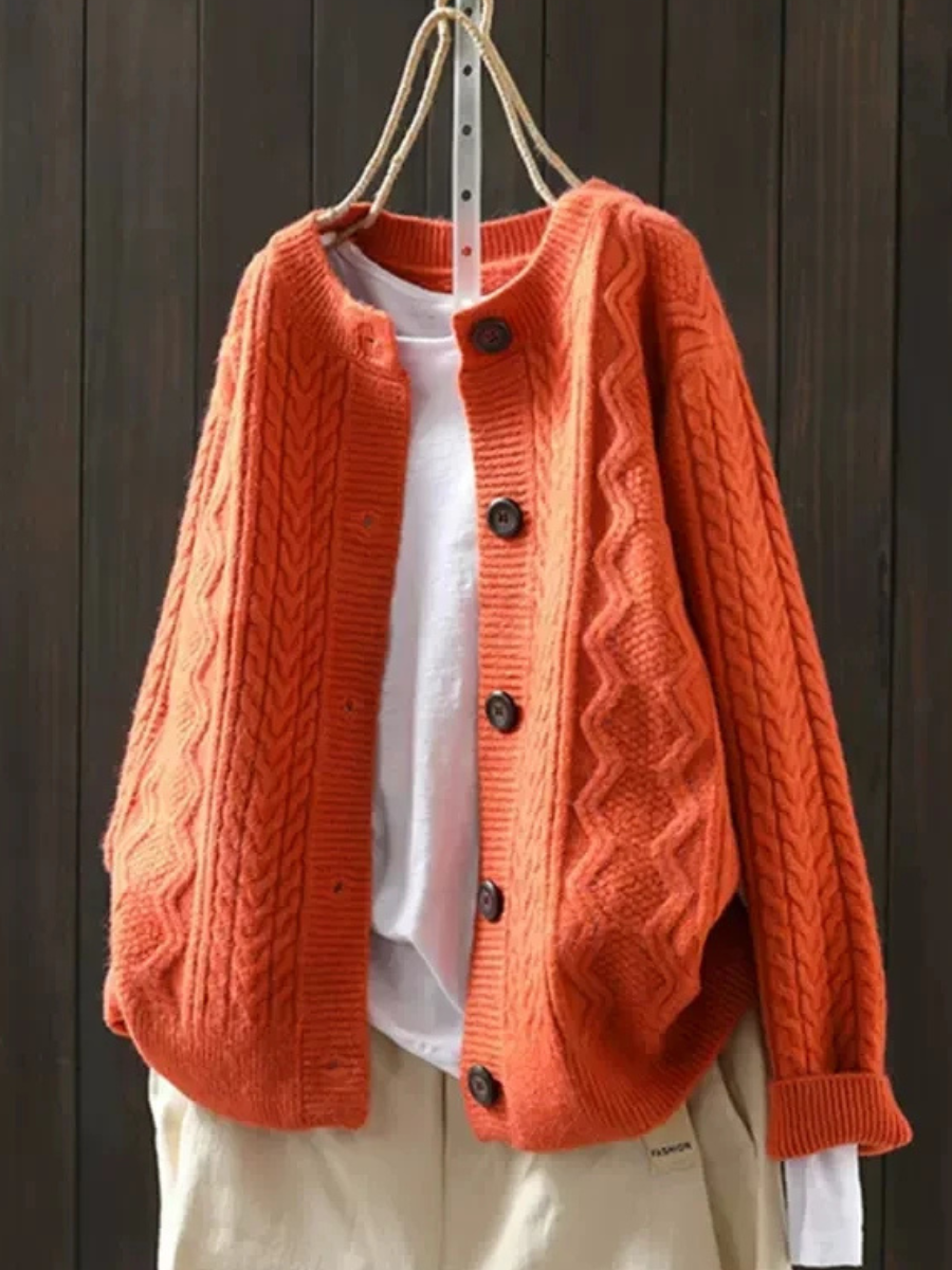 Madison - Cable Knit Cardigan