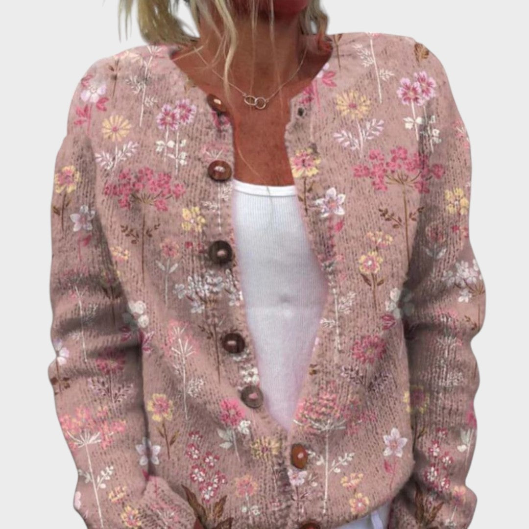 Hannah - Floral Autumn Cardigan