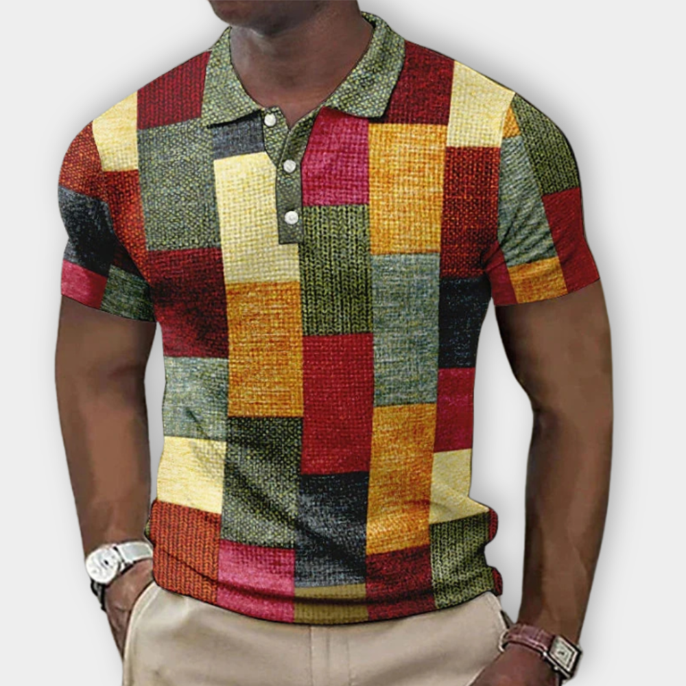 Lucas - Two-Tone Polo Shirt