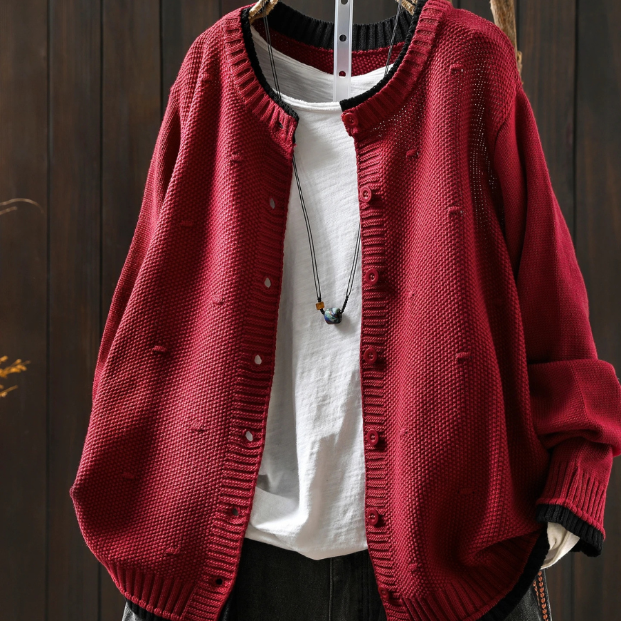 Annabelle - Textured Knit Cardigan