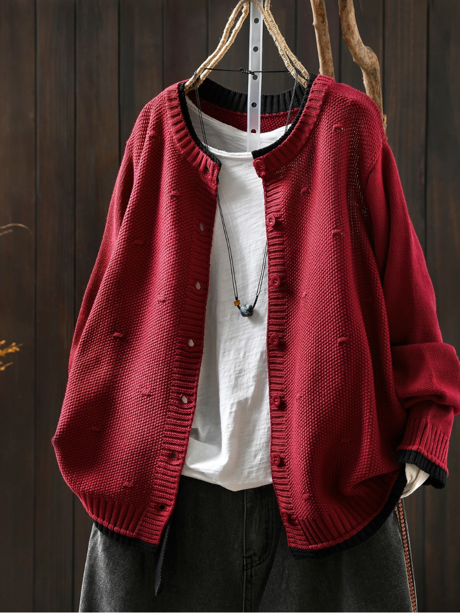 Annabelle - Textured Knit Cardigan