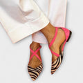 Fenna - Zebra Print Ballet Flats