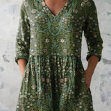 Cecelia | Long Blouse with V-Neck